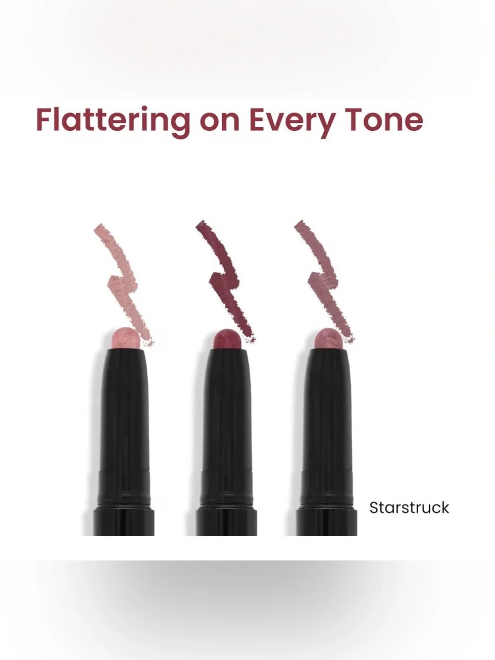 bdb Starstruck Shimmer Eyeshadow Stick Trio - champagne, plum,  lavender NIB